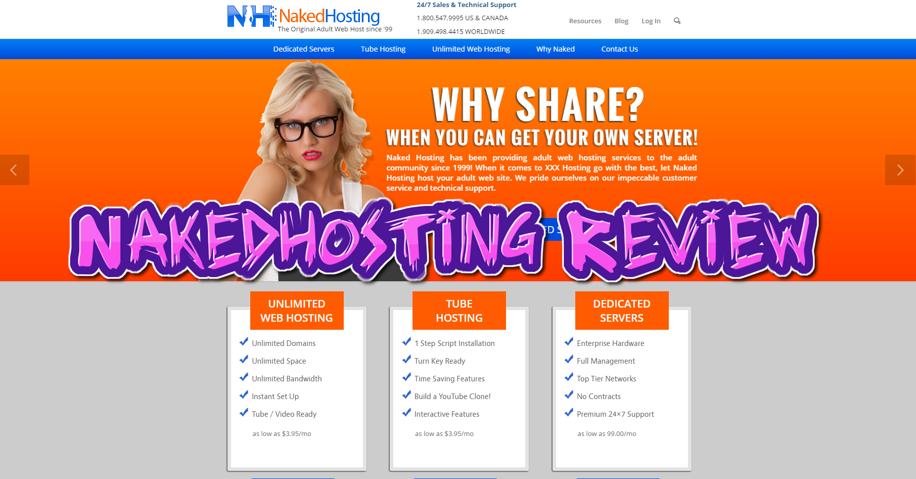 NakedHosting Review Como Crear Una Web Porno